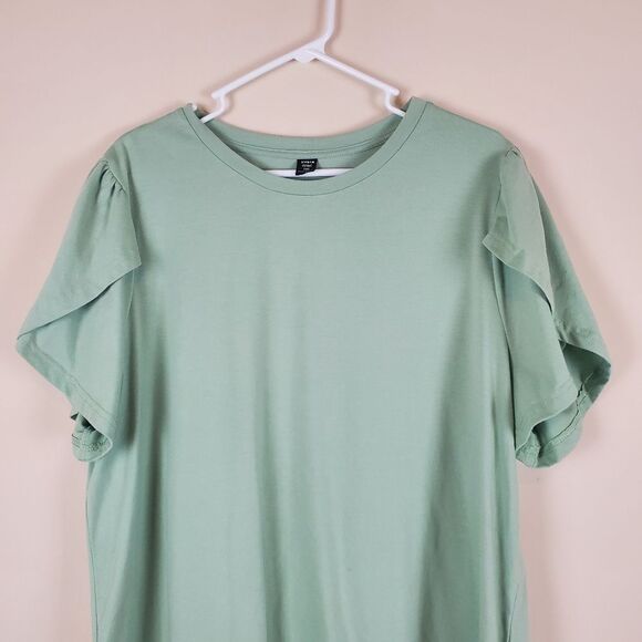 Shein Curve Light Green Shirt Size 2Xl - Picture 2 of 7